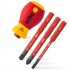 Screwdriver set with bit holder softfinish electri
