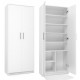 Filing cabinet OLIV 2D 74x35x180 cm, white