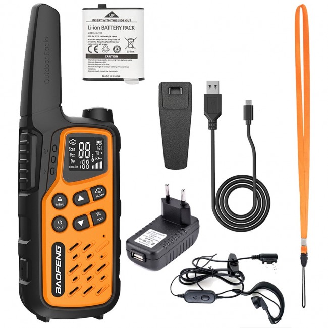 Walkie-Talkie Baofeng BF-T25E Orange Walkie-Talkie Baofeng BF-T25E Orange