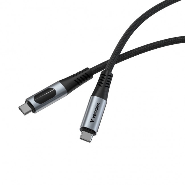 Verbatim Sync & Charge USB C to USB C 240W 40 Gbps Display 120 cm Verbatim Sync & Charge USB C to USB C 240W 40 Gbps Display 120 cm