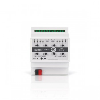 Satel KNX-BIN24 smart home actuator DIN rail-mounted 8 channels