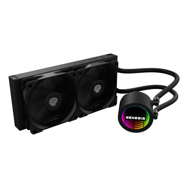 GENESIS NLG-2318 computer cooling system Computer case Liquid cooling kit Black GENESIS NLG-2318 computer cooling system Computer case Liquid cooling kit Black