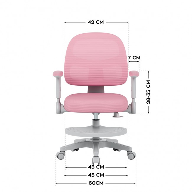 Junior 5.0 Pink swivel chair