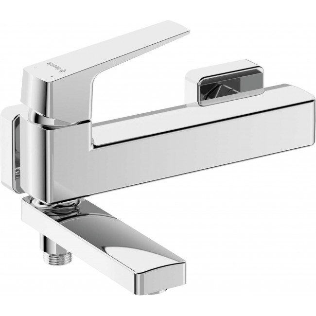 Wall-mounted bathtub mixer - with folding spout Wall-mounted bathtub mixer - with folding spout