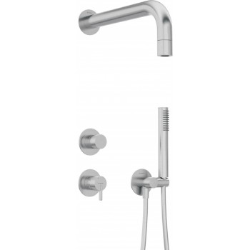 Concealed shower set with hand shower