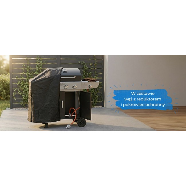 Ravanson GO-3 3-Burner Gas Grill 10,6 kW