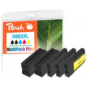 Peach PI300-1032 ink cartridge 5 pc(s) Compatible High (XL) Yield Black, Cyan, Pink, Yellow