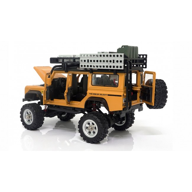 Amewi D90X28 Metall Scale Crawler gelb Radio-Controlled (RC) model Crawler truck Electric engine 1:28