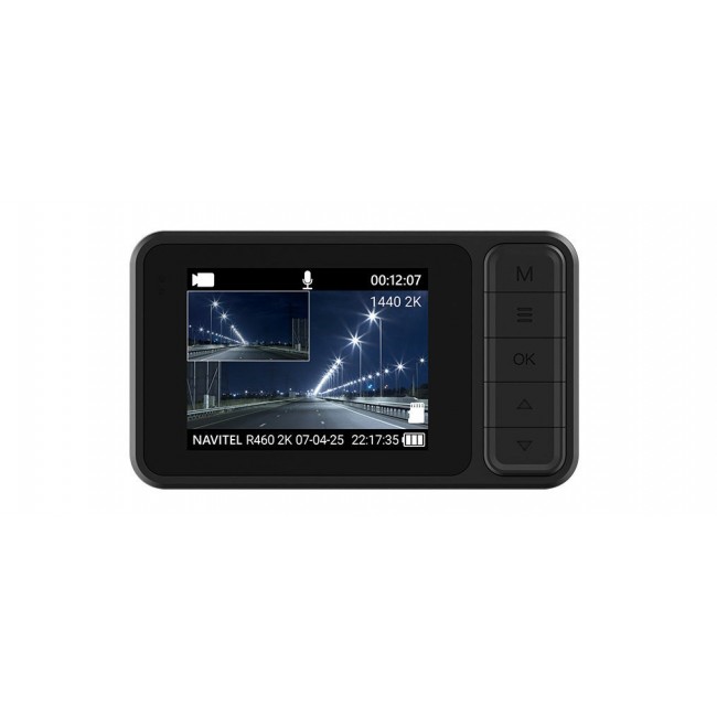 Navitel R460 2K dashcam 2K Ultra HD Battery, USB Black