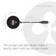 CLUB3D CAC-3027 Qi2 25W Wireless Charger Black Qi 2.2 MagSafe Compatible Magnetic Pad
