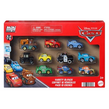 Disney Pixar Cars Disney and Pixar Cars Mini Racers 10-Pack, Set of 10 Toy Vehicles from the Movie (Styles May Vary)