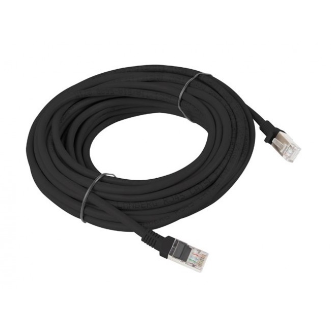 Lanberg Patchcord RJ45, cat. 6, UTP, 10m, black