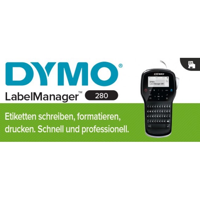 DYMO LabelManager 280 label printer Thermal transfer D1 QWERTY