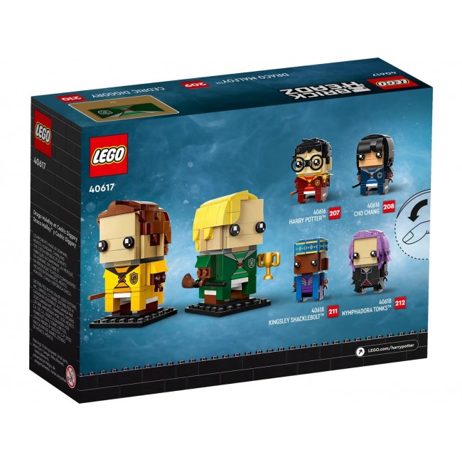 LEGO BRICKHEADZ HARRY POTTER 40617 DRACO MALFOY AND CEDRIC DIGGORY