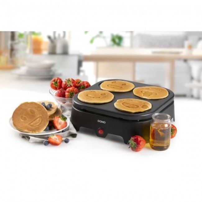 Domo DO8718P crepe maker 4 crepe(s) 600 W Black