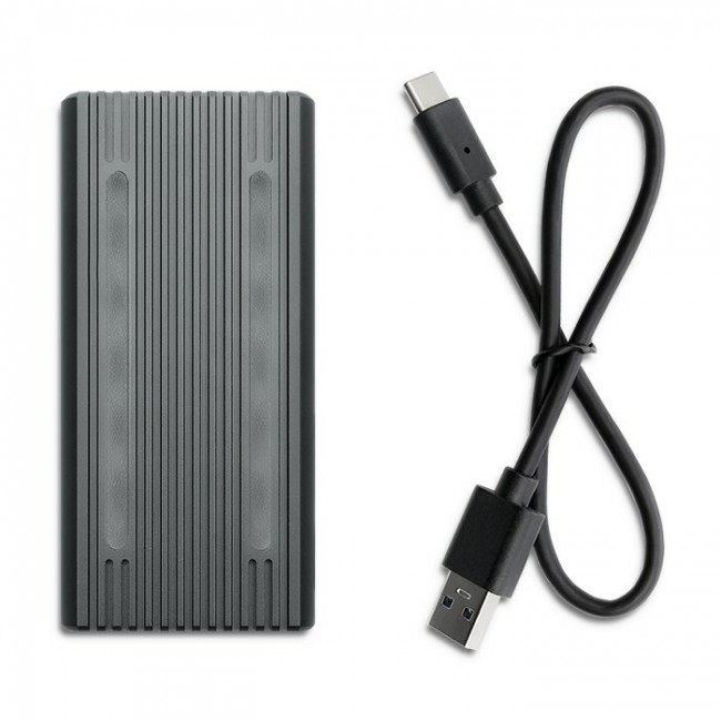 Qoltec 52272 storage drive enclosure SSD enclosure Grey M.2