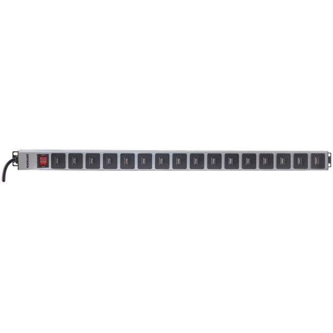 Intellinet Vertical Rackmount 16-Port USB-A Power Distribution Unit (CEE 7/7), With overload protection switch, 2.1 A Max. per Port, 2m Power Cord (Euro 2-pin plug) Intellinet Vertical Rackmount 16-Port USB-A Power Distribution Unit (CEE 7/7), With overload protection switch, 2.1 A Max. per Port, 2m Power Cord (Euro 2-pin plug)