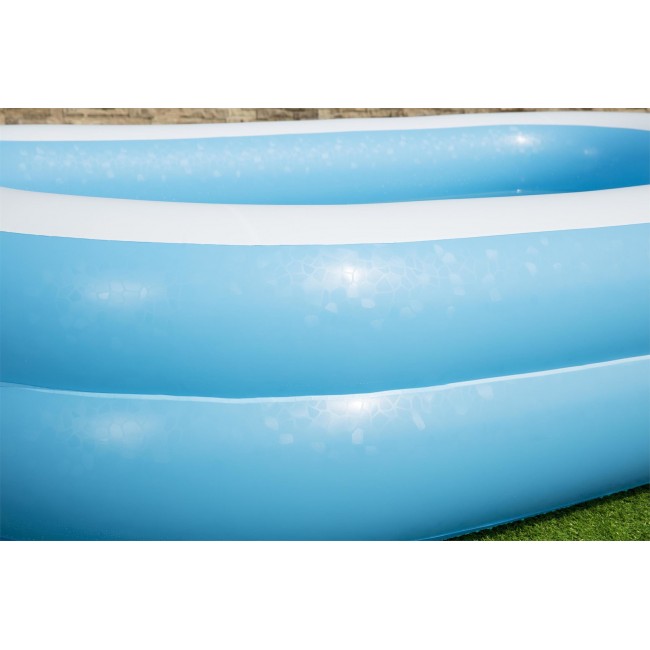 Bestway Blue Rectangular Familiy Pool -2.62m x 1.75m x 51cm - blue Bestway Blue Rectangular Familiy Pool -2.62m x 1.75m x 51cm - blue