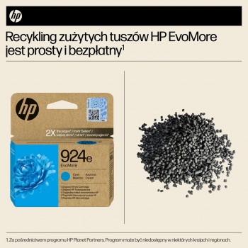 HP 924e EvoMore Cyan Original Ink Cartridge