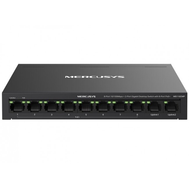 Mercusys MS110CMP Network Switch PoE Support Black Mercusys MS110CMP Network Switch PoE Support Black