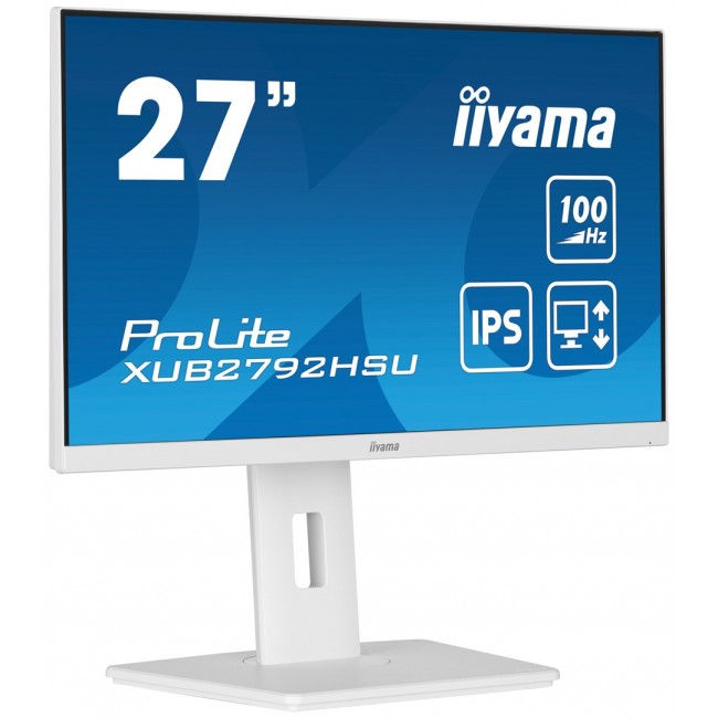 iiyama ProLite 27 IPS technology panel with height adjustable stand and 100Hz refresh rate