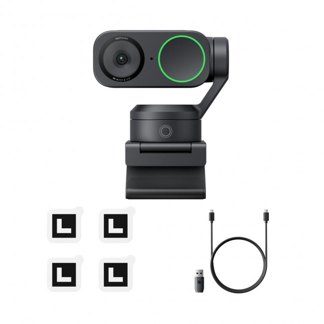 Insta360 Link 2 webcam 3840 x 2160 pixels USB Black Insta360 Link 2 webcam 3840 x 2160 pixels USB Black