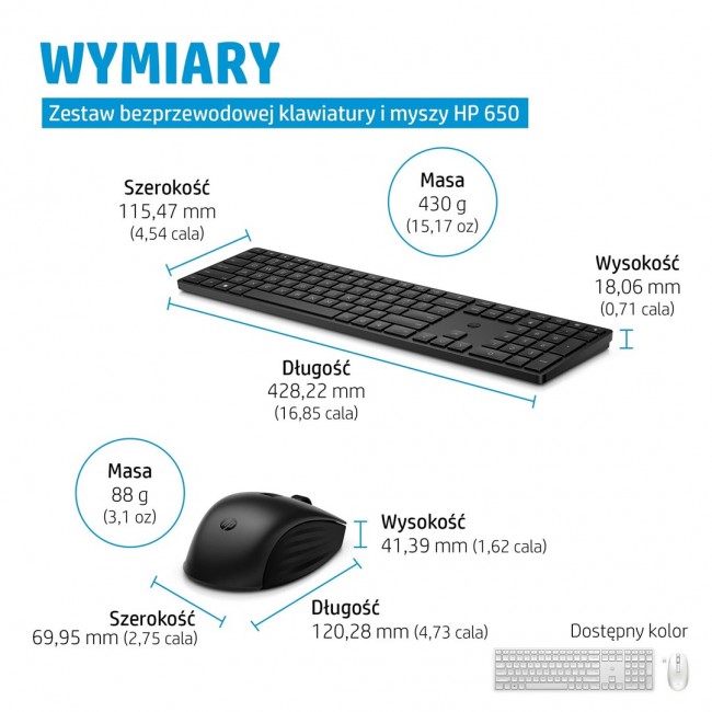 HP 650 Wireless Keyboard and Mouse Combo HP 650 Wireless Keyboard and Mouse Combo