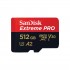 SD MicroSD Card 512GB SanDisk Extreme Pro SDXC inkl. Adapt