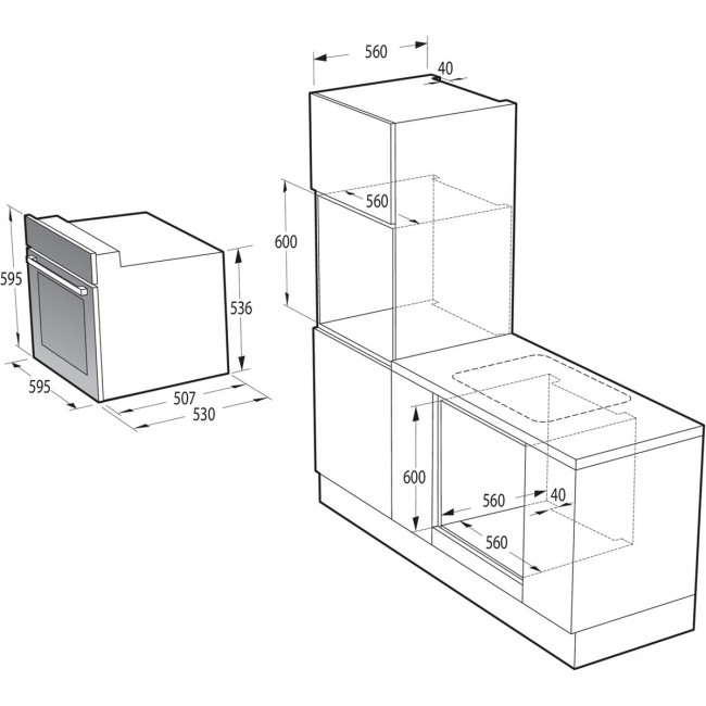 Built-in oven GORENJE BO6635E01BG