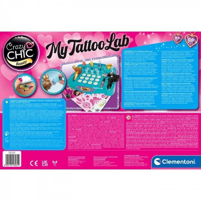 Clementoni Set Crazy Chic Tattoo Studio