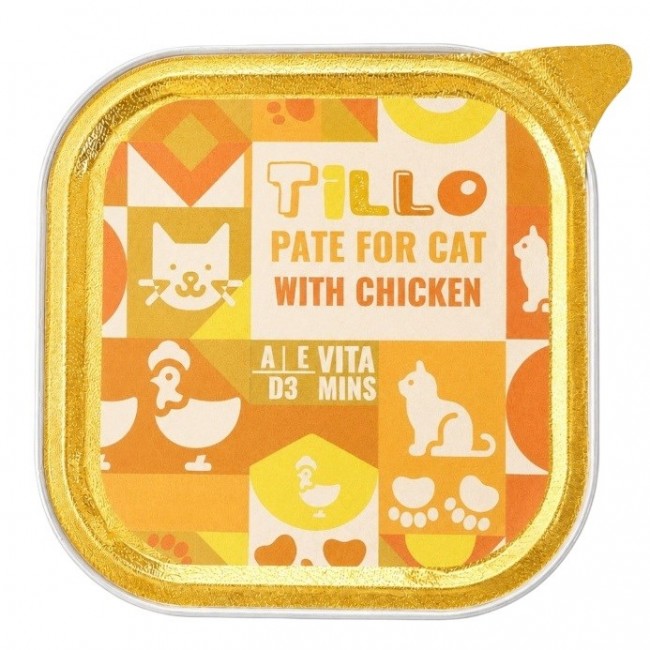 TILLO Pate Chicken - wet cat food - 100g TILLO Pate Chicken - wet cat food - 100g