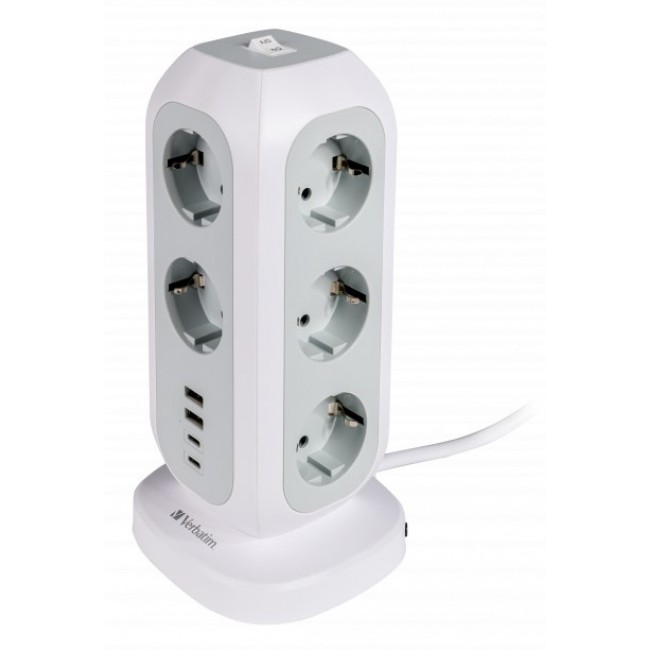 Verbatim 49547 power extension 11 AC outlet(s) Indoor White