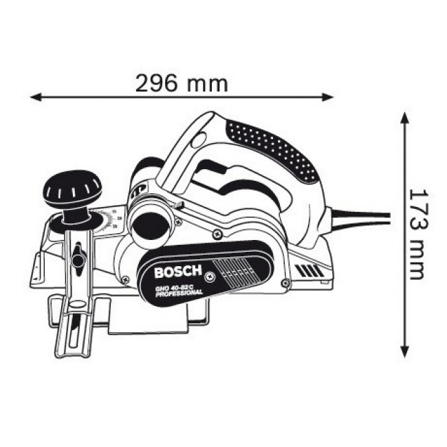 Bosch GHO 40-82 C Professional Black, Blue, Silver 14000 RPM 850 W