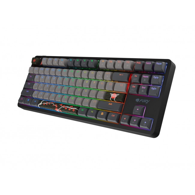 FURY Kanabo K6 magnetic gaming keyboard US with RGB backlighting black-grey