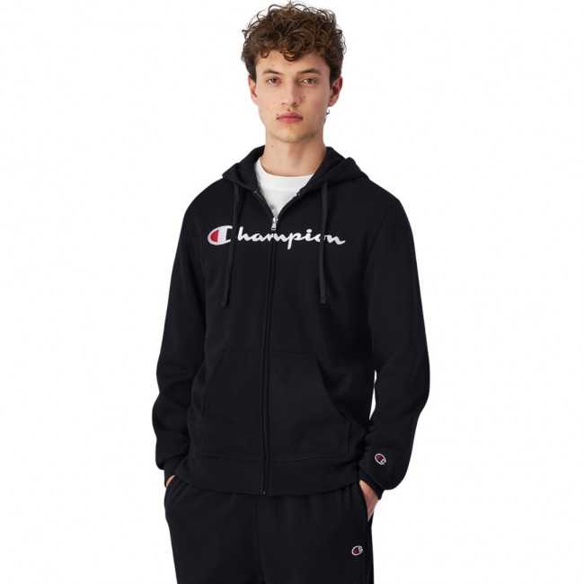 Men's Champion Full Zip Hoodie black 220255 KK001 L