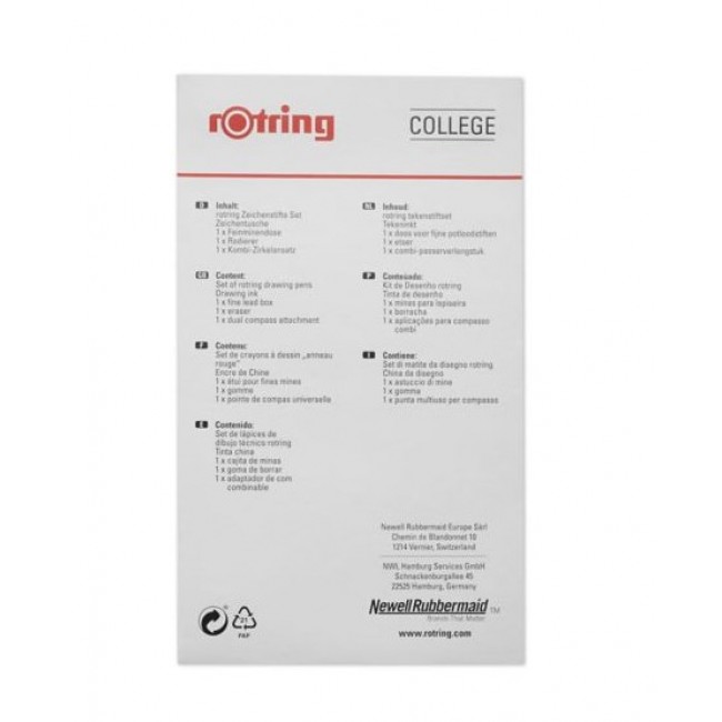 ROTRING isograph College Drawing Set - 3 pcs 0.25