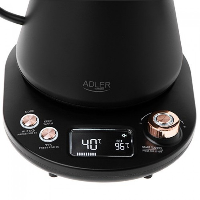 Adler AD 1349 Electric kettle with long spout 1.0L Black Adler AD 1349 Electric kettle with long spout 1.0L Black
