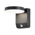 Projector Fa ade Luminaire V-TAC 17W LED Motion Sensor Round Black IP65 VT-11020S-RD-B 4000K 2480lm