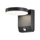Projector Fa ade Luminaire V-TAC 17W LED Motion Sensor Round Black IP65 VT-11020S-RD-B 4000K 2480lm