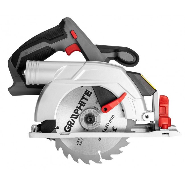 Graphite 58G023 portable circular saw 16.5 cm Grey, Red, Silver 4200 RPM Graphite 58G023 portable circular saw 16.5 cm Grey, Red, Silver 4200 RPM