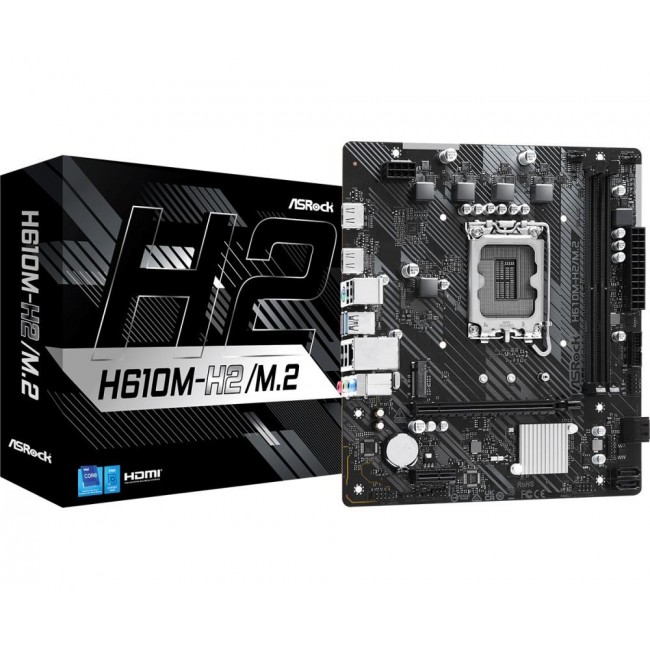 Asrock H610M-H2/M.2 Intel H610 LGA 1700 micro ATX Asrock H610M-H2/M.2 Intel H610 LGA 1700 micro ATX