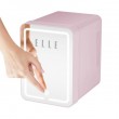 ELLE 4L mini fridge with LED make-up mirror, purple ELLE 4L mini fridge with LED make-up mirror, purple