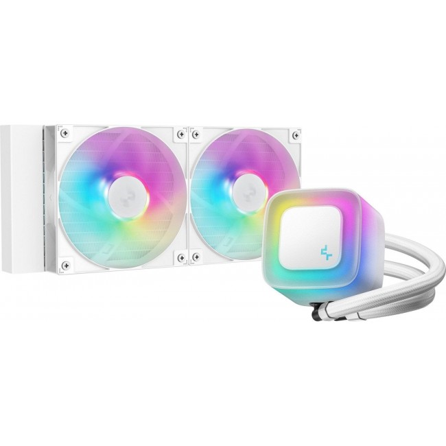 DeepCool LE240 WH V2 Processor All-in-one liquid cooler 12 cm White 1 pc(s) DeepCool LE240 WH V2 Processor All-in-one liquid cooler 12 cm White 1 pc(s)