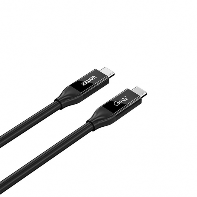 UNITEK C14100ABK01-2M USB cable USB4 Gen 2x2 USB C 40 Gbit/s 240 W Black