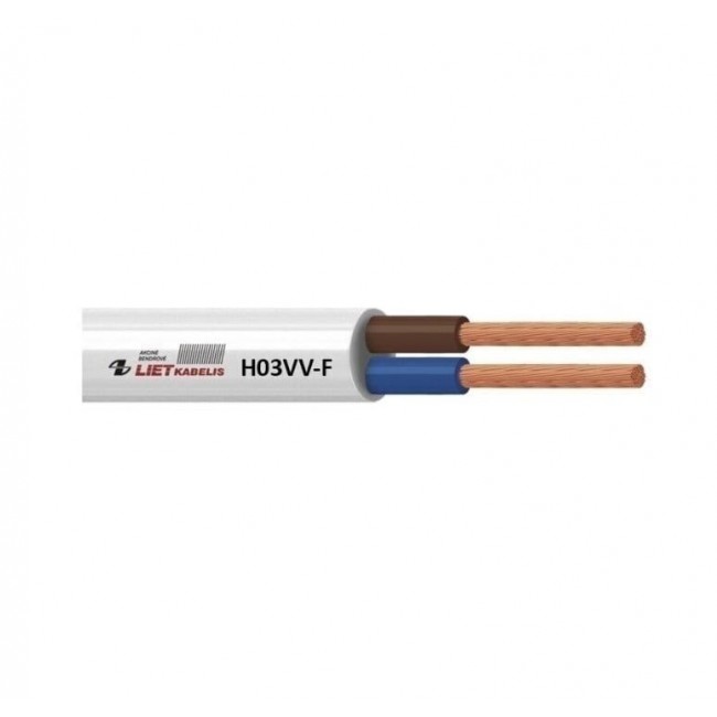 CABLE H03VV-F 3X0.75 WHITE 50M CABLE H03VV-F 3X0.75 WHITE 50M