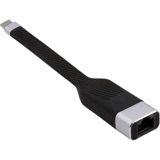 Techly ICOC USBC-RJ45 networking cable Black 0.144 m
