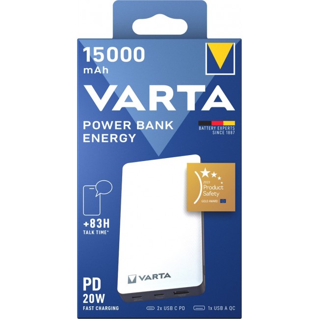 Varta Energy 15000 Lithium Polymer (LiPo) 15000 mAh Black, White
