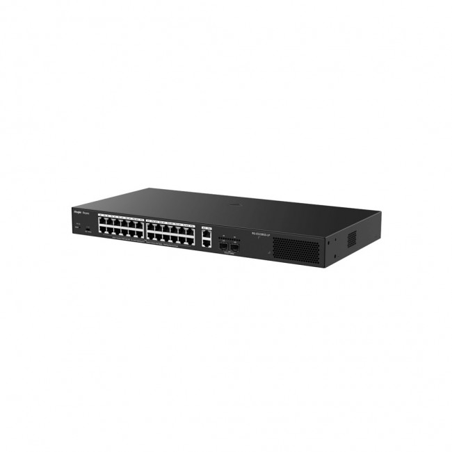 Ruijie Networks RG-ES228GS-LP network switch Managed L2 Gigabit Ethernet (10/100/1000) Power over Ethernet (PoE) Desktop Black Ruijie Networks RG-ES228GS-LP network switch Managed L2 Gigabit Ethernet (10/100/1000) Power over Ethernet (PoE) Desktop Black