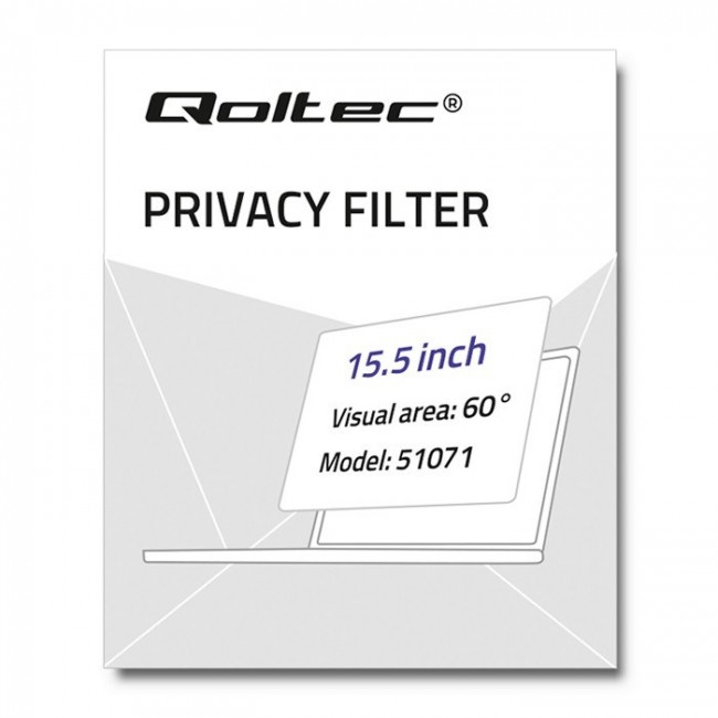 Qoltec 51071 display privacy filters 39.4 cm (15.5