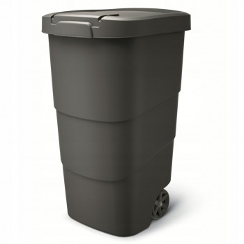 KEDEN WHEELER WASTE BIN 110 L - BLACK RECYCLED*